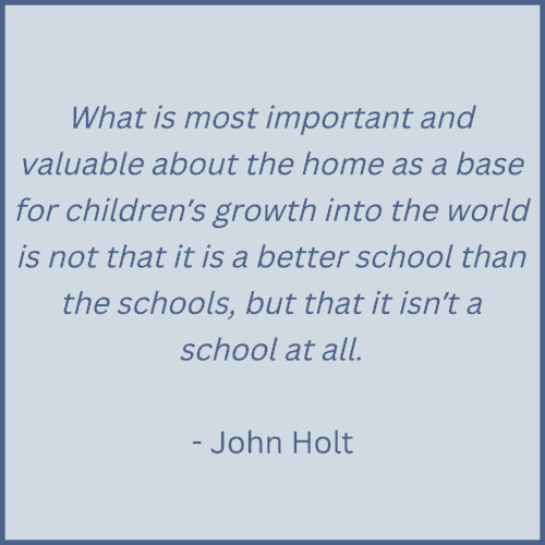 Homeschooling quote