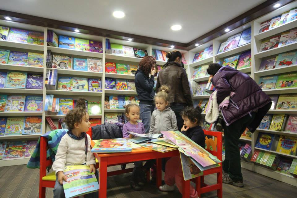 Child with books